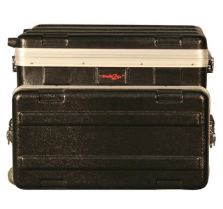 Gator GRC-Studio4GO-W ATA Style Case with Wheels for 4U Rack Mount Recording Device and a Laptop