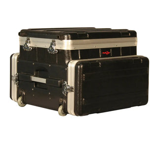 Gator GRC-Studio4GO-W ATA Style Case with Wheels for 4U Rack Mount Recording Device and a Laptop