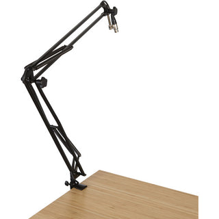 Gator Frameworks Desk-Mounted Broadcast/Podcast Boom Arm Mic Stand