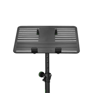 Gravity Stands Universal Laptop Stand with Adjustable Holding Pins and Steel Base Black