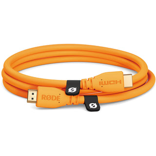 RODE Premium 4K60 High-Speed HDMI Cable (Orange, 1.5m)