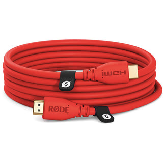 RODE Premium 4K60 High-Speed HDMI Cable (Red, 3m)