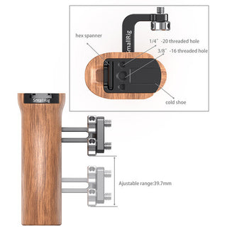 SmallRig HSN2093C Wooden Universal Side Handle