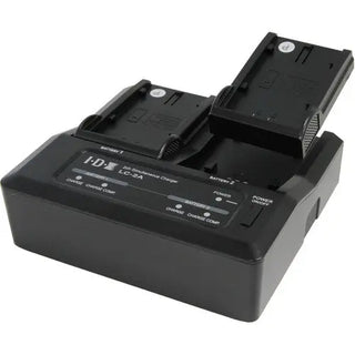 IDX LC-2A 2-Channel Charger for Panasonic, Canon, & Sony Batteries (7.2V/7.4V)