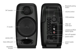 IK Multimedia iLoud Micro Monitors (Pair, Black)