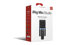 IK Multimedia iRig Mic Studio Digital microphone for iOS, Mac, PC & Android (Black)