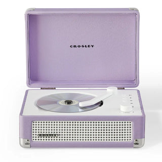 Crosley Cruiser Portable Retro CD Player with Stereo Bluetooth Speakers, FM Radio - Lavender Crosley