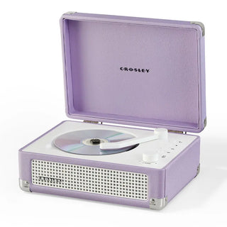 Crosley Cruiser Portable Retro CD Player with Stereo Bluetooth Speakers, FM Radio - Lavender Crosley