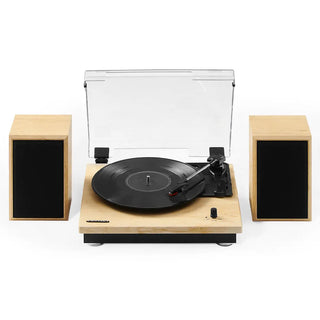 Crosley Brio Record Player Shelf System With Speakers - Natural Crosley