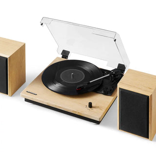 Crosley Brio Record Player Shelf System With Speakers - Natural Crosley