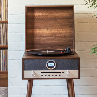 Crosley Nash 7-in-1 Vinyl Record Player - Walnut Crosley