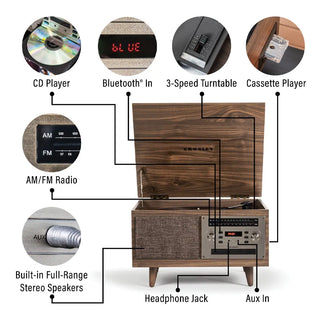 Crosley Serenade 8 in 1 Record Player Crosley