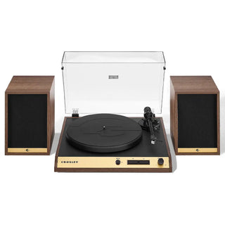 Crosley C72 Record Player Shelf System - Walnut Crosley