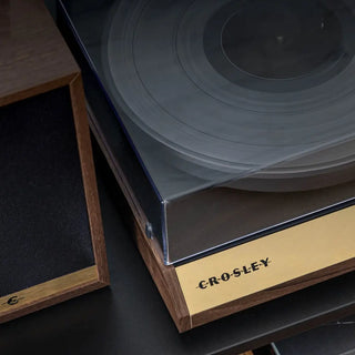 Crosley C72 Record Player Shelf System - Walnut Crosley