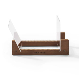 Crosley Cruiser Bluetooth Portable Turntable - Silver + Bundled Crosley Record Storage Display Stand Crosley