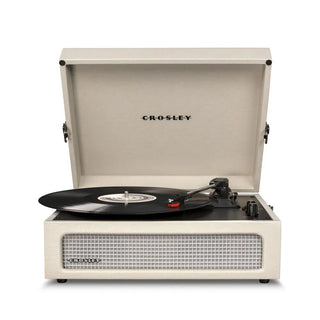 Crosley Voyager Bluetooth Portable Turntable + Crosley Asheville Stand Bundle - Dune Crosley