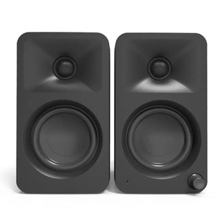 Kanto OBI3 Turntable - Matte Black with Kanto ORA 100W Powered Speakers - Black Bundle Kanto