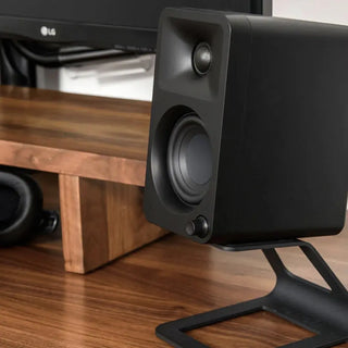 Kanto OBI3 Turntable - Matte Black with Kanto ORA 100W Powered Speakers - Black Bundle Kanto