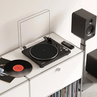 Kanto OBI3 Turntable with Bluetooth 5.3, Preamp, and Pitch Control - Matte Black Kanto