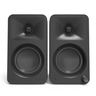 Kanto OBI3 Turntable - Matte Green with Kanto ORA 100W Powered Speakers - Black Bundle Kanto