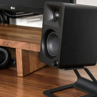 Kanto OBI3 Turntable - Matte Green with Kanto ORA 100W Powered Speakers - Black Bundle Kanto