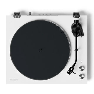 Kanto OBI3 Turntable with Bluetooth 5.3, Preamp, and Pitch Control - Matte White Kanto