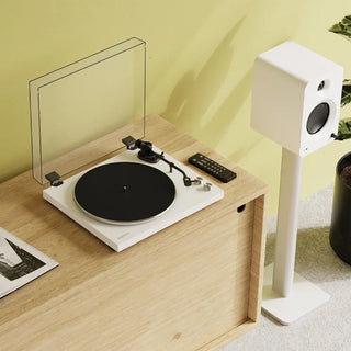 Kanto OBI3 Turntable with Bluetooth 5.3, Preamp, and Pitch Control - Matte White Kanto
