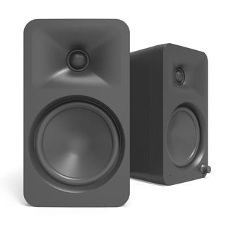 Kanto ORA4 140W Powered Reference Speakers with USB-C Input and Bluetooth - Black, Pair Kanto