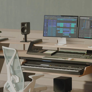 Kanto ORA4 140W Powered Reference Speakers with USB-C Input and Bluetooth - Black, Pair Kanto