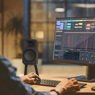 Kanto ORA4 140W Powered Reference Speakers with USB-C Input and Bluetooth - Black, Pair Kanto