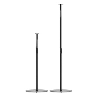 Kanto SLH Universal Height Adjustable Speaker Stands for Satellites up to 4.1 kg - Black, Pair Kanto