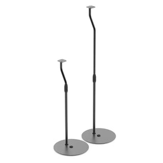 Kanto SLH Universal Height Adjustable Speaker Stands for Satellites up to 4.1 kg - Black, Pair Kanto
