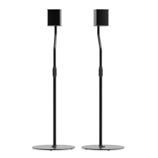 Kanto SLH Universal Height Adjustable Speaker Stands for Satellites up to 4.1 kg - Black, Pair Kanto