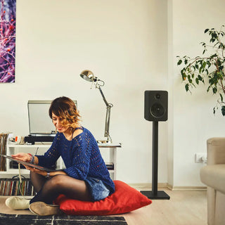 Kanto ST28 28" Universal Bookshelf Speaker Floor Stand - Black, Pair Kanto