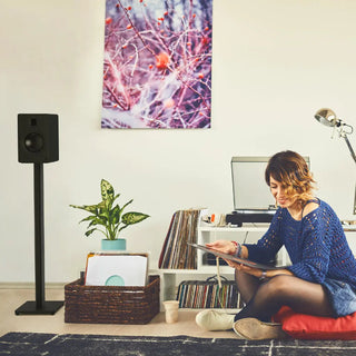 Kanto ST34 34" Universal Bookshelf Speaker Floor Stand - Black, Pair Kanto