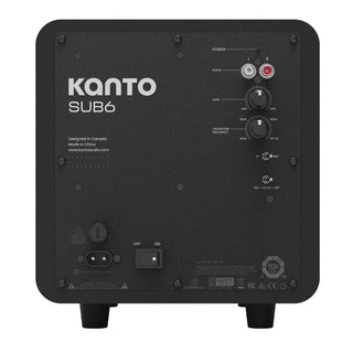 Kanto SUB6 200W 6" Sealed Powered Subwoofer, Matte Black Kanto
