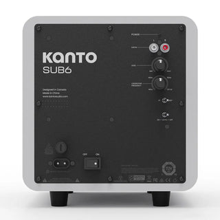 Kanto SUB6 200W 6" Sealed Powered Subwoofer, Matte White Kanto