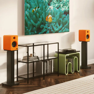 Kanto SX30W 30" Tall Fillable Speaker Stands with Isolation Feet - Pair, White Kanto