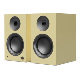 Kanto TUK G2 260W Premium Powered Speaker System with Bluetooth 5.4, Dual RCA and USB-C Inputs - Gloss Butter w/ Gunmetal