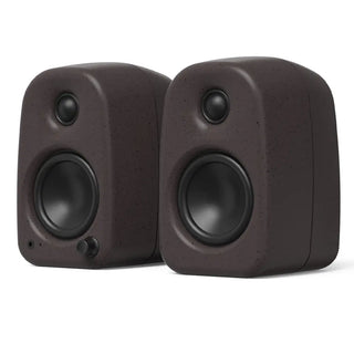 Kanto UKI 100W Desktop Speakers with Bluetooth, USB-C, Headphone out, Pumice (Speckled Brown), Pair Kanto