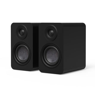 Kanto YU4 (Gen 2) Passive Bookshelf Speaker with 1" Silk Dome Tweeter and 4" Paper Cone Woofer - Matte Black