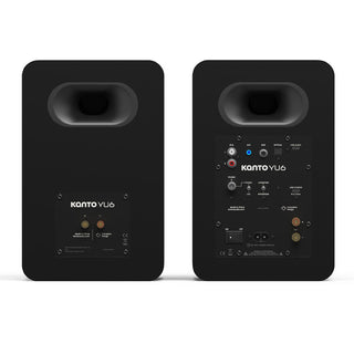 Kanto YU6 (2nd Gen) 200 W Powered Bookshelf Speaker with Bluetooth 5.3, Built-in Phono Preamp, USB-C and Optical Inputs - Matte Black