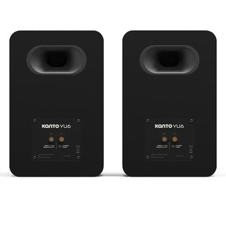 Kanto YU6 (2nd Gen) Passive Bookshelf Speaker with 1" Silk Dome Tweeter and 5.25" Paper Cone Woofer - Matte Black