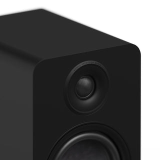 Kanto YU6 (2nd Gen) Passive Bookshelf Speaker with 1" Silk Dome Tweeter and 5.25" Paper Cone Woofer - Matte Black