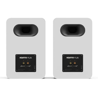 Kanto YU6 (2nd Gen) Passive Bookshelf Speaker with 1" Silk Dome Tweeter and 5.25" Paper Cone Woofer - Matte White