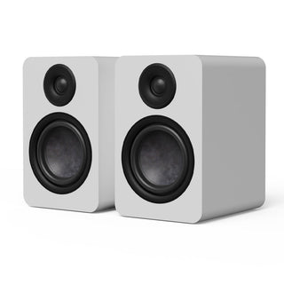 Kanto YU6 (2nd Gen) Passive Bookshelf Speaker with 1" Silk Dome Tweeter and 5.25" Paper Cone Woofer - Matte White