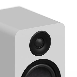 Kanto YU6 (2nd Gen) Passive Bookshelf Speaker with 1" Silk Dome Tweeter and 5.25" Paper Cone Woofer - Matte White