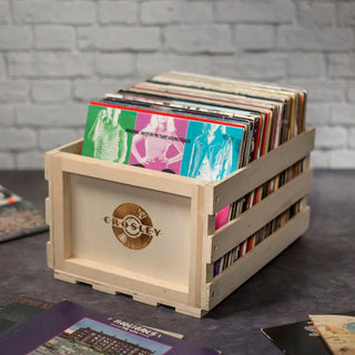 Victrola Eastwood II Turntable - Black + Bundled Record Storage Crate Victrola