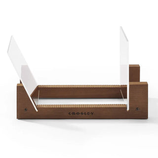 Victrola Eastwood II Turntable - Walnut + Bundled Crosley Record Storage Display Stand Victrola