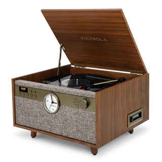 Victrola Century Signature 6-in-1 Wood Record Player - Walnut Victrola
